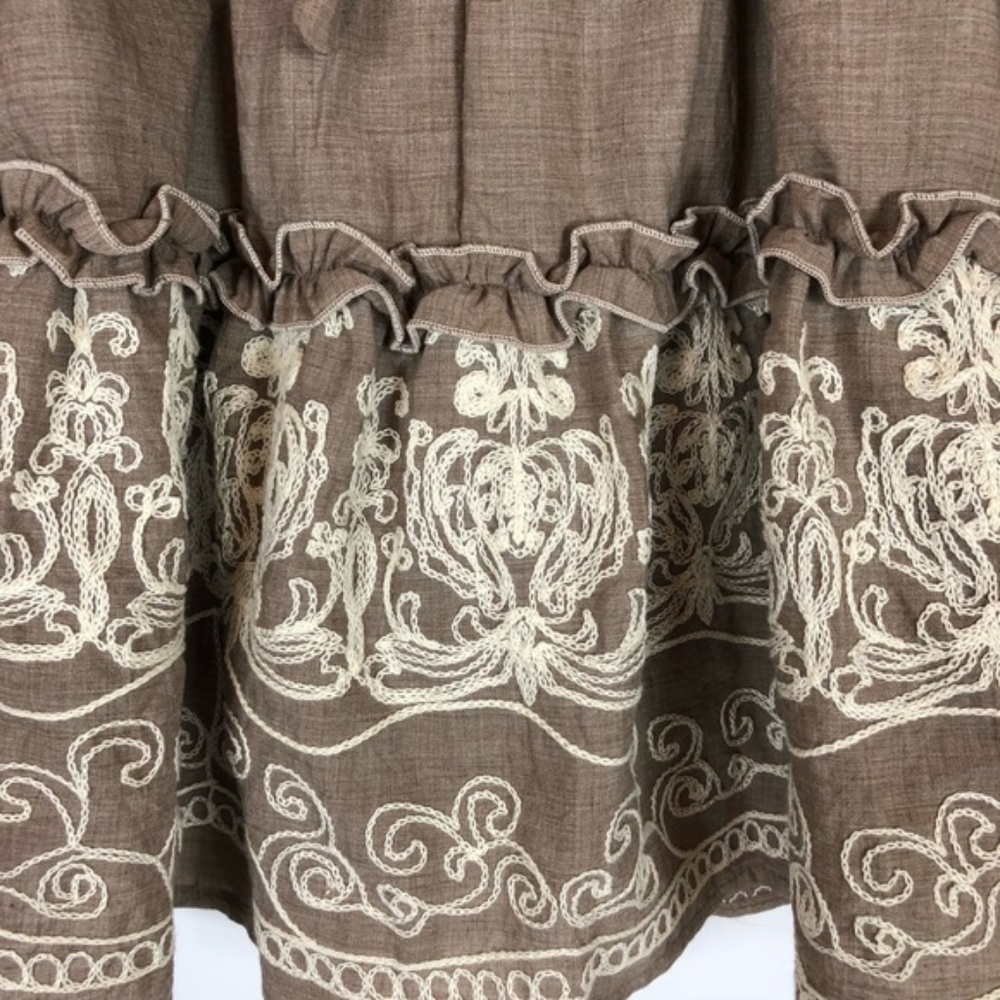 Isabella & Chloe Embroidery Ribbon Ruffle Dress - Picture 7 of 8